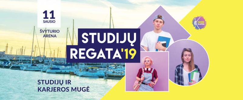 Susitikime studijų ir karjeros mugėje "Studijų regata'19"